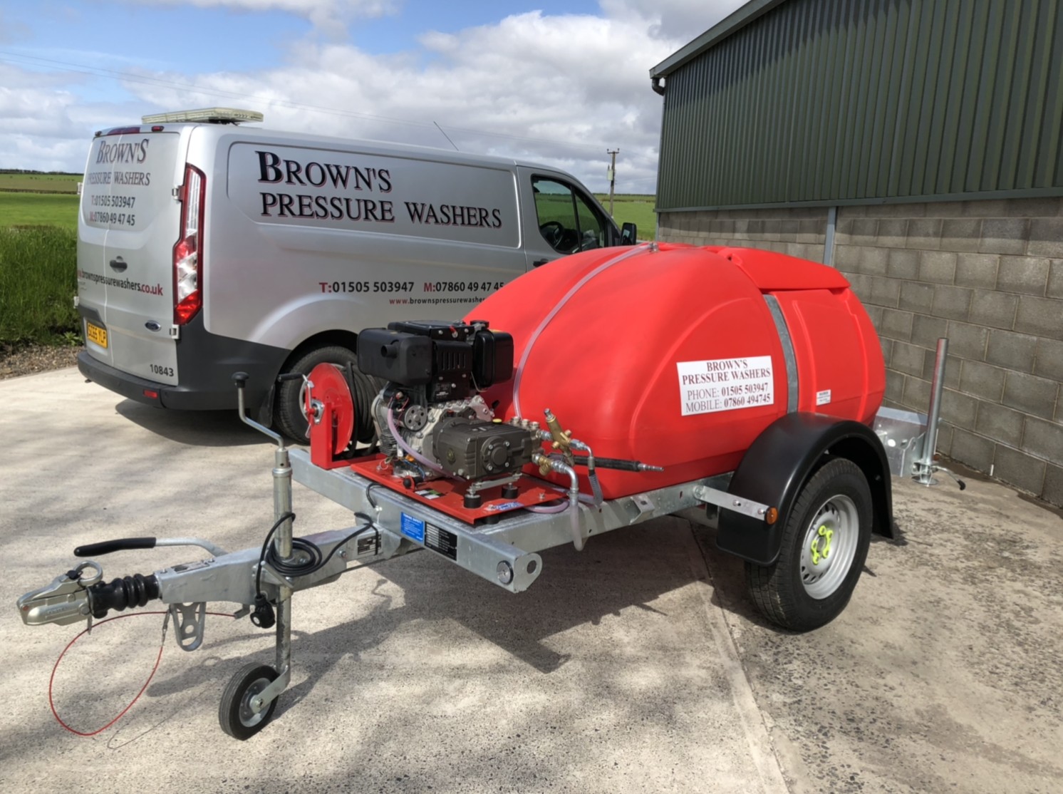 Trailer Mounted Yanmar Diesel Pressure Washer Brown's Pressure Washers